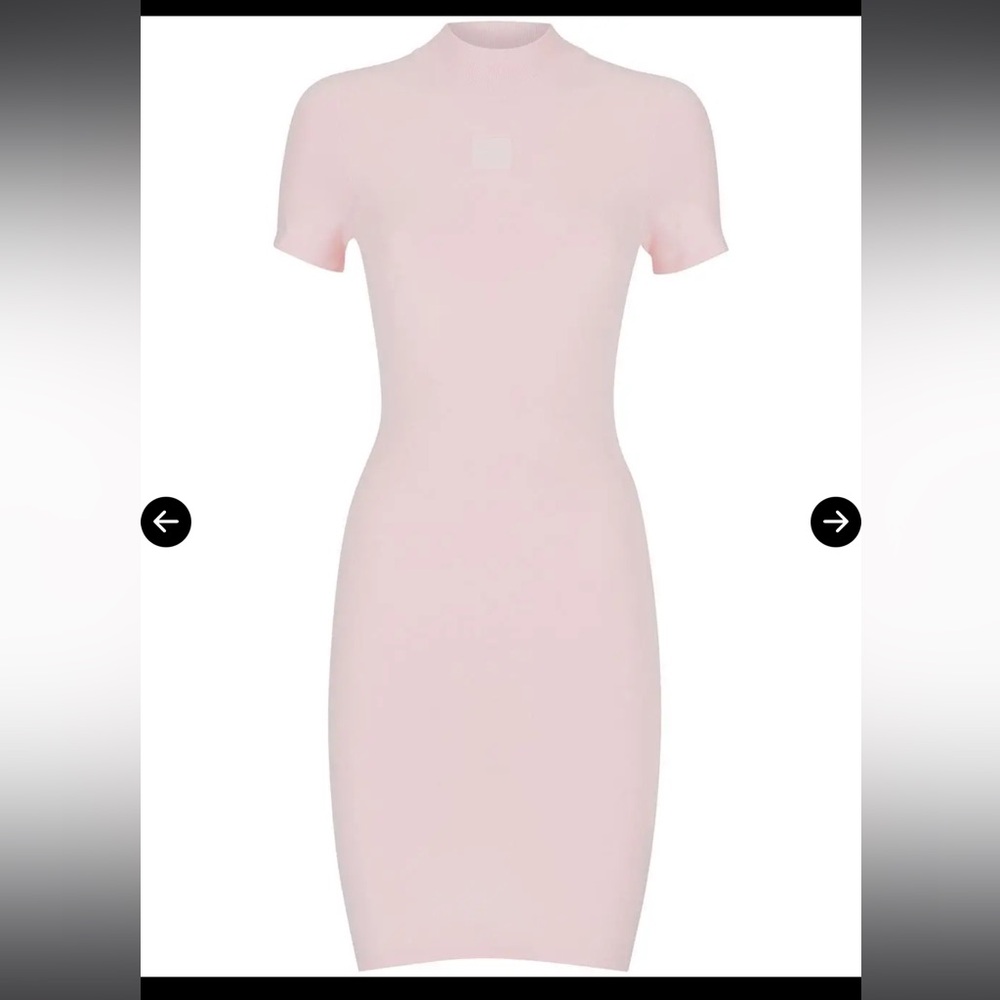 Alexander Wang Logo-Patch Bodycon Dress